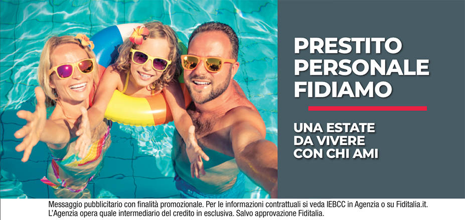 Agenzia Felline Associati Srl Fiditalia | LECCE, MAGLIE | Prestito Personale Fidiamo - Ti aspettiamo per realizzare i tuoi progetti. Messaggio pubblicitario con finalità promozionale. Per le informazioni contrattuali si veda IEBCC in Agenzia o su Fiditalia.it. L’Agenzia opera quale intermediario del credito in esclusiva. Salvo approvazione Fiditalia.