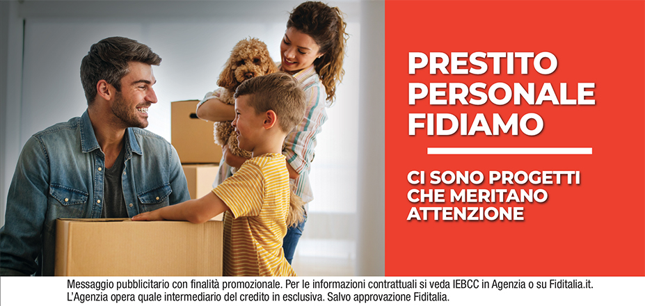 Agenzia Felline Associati Srl Fiditalia | LECCE, MAGLIE | Prestito Personale Fidiamo - Ti aspettiamo per realizzare i tuoi progetti. Messaggio pubblicitario con finalità promozionale. Per le informazioni contrattuali si veda IEBCC in Agenzia o su Fiditalia.it. L’Agenzia opera quale intermediario del credito in esclusiva. Salvo approvazione Fiditalia.